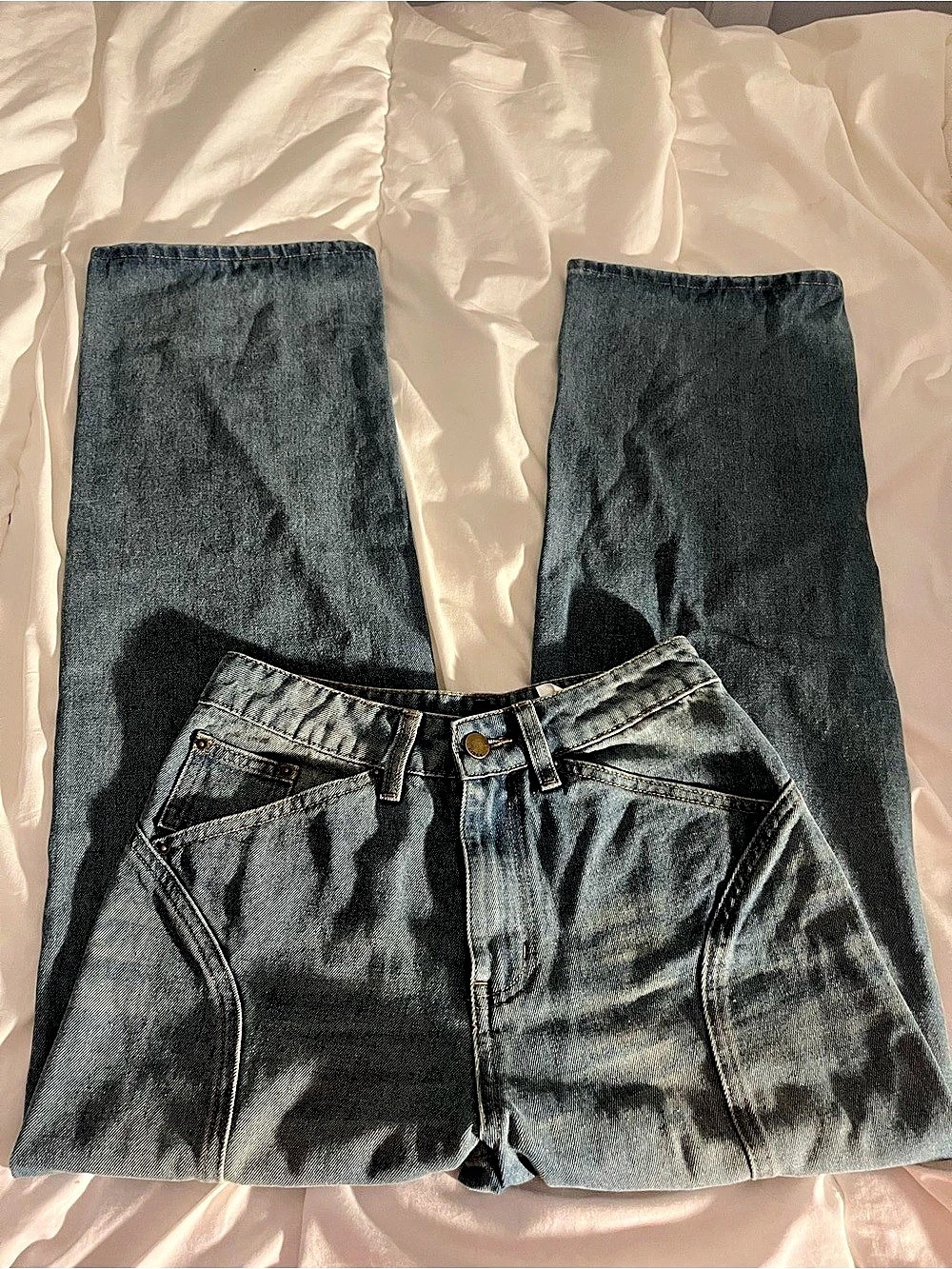 CIDER Denim Straight jeans in Blue Size XXS Like New worn once